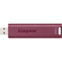 Kingston DataTraveler Max USB 3.2 Gen 2 Series Flash Drive - 256 GB - USB 3.2 (Gen 2) Type A - 1000 MB/s Read Speed - 900 MB/s Write Speed - Red - 5 Year Warranty