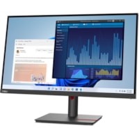 Moniteur LED ThinkVision T27p-30 27 po Classe 4K UHD - 16:9 - Noir Lenovo - 27 po Visible - Technologie IPS - WLED Rétroéclairage - 3840 x 2160 - 1,07 milliard de couleurs - 350 cd/m² - 4 ms - 60 Hz Fréquence de rafraîchissement - HDMI - DisplayPort - Concentrateur USB