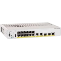 Cisco Catalyst C9200CX-12P-2X2G Ethernet Switch - 12 Ports - Manageable - 10 Gigabit Ethernet - 10GBase-T, 10GBase-X - 3 Layer Supported - 315 W Power Consumption - 310 W PoE Budget - Optical Fiber, Twisted Pair - PoE Ports - Rack-mountable, Wall Mountable, Under Table, Compact