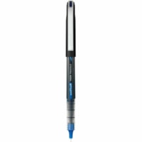 Uni-Ball Vision Needle Rollerball Pen - 0.5 mm (0.02") Micro Pen Point - Blue Ink - Liquid - Black Barrel - Stainless Steel Tip - 1 Unit