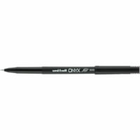 Uni-Ball Onyx, Rollerball Pen - 0.5 mm (0.02") Fine Conical, Micro Pen Point - Black Ink - Liquid - Matte Black Barrel - Metal Tip - 12 / Box