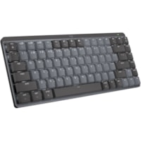 Logitech MX Mechanical Keyboard - Wireless Connectivity - Bluetooth - English - iPad - Mac - Mechanical/MX Keyswitch - Gray