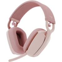 Casque Zone Vibe 100 Sans fil Supra-auriculaire Stéréo - Rose Logitech - Stéréo - Sans fil - Bluetooth - 98,4 pi (30 m) - Supra-auriculaire - Binaural - Élimination du bruit Microphone - Rose