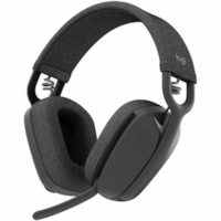 Logitech Zone Vibe 100 Lightweight Wireless Over-Ear Headphones, Graphite, 981-001256 - Stereo - Wireless - Bluetooth - 98.4 ft (30 m) - Over-the-ear - Binaural - Ear-cup - Noise Cancelling Microphone - Noise Canceling - Graphite