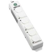 Tripp Lite by Eaton Safe-IT PS-615-HGDG 6-Outlets Power Strip - NEMA 5-15P-HG - 6 x NEMA 5-15R-HG - 15 ft (4.57 m) Cord - 15 A Current - 120 V AC Voltage - 1.80 kW - White