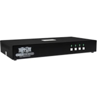 Boîtier de commutation KVM Secure B002-DP1A4-N4 Tripp Lite by Eaton - 4 Ordinateur(s) - 1 Utilisateur(s) local - 3840 x 2160 - 50 Hz, 60 Hz - 6 x USB - 5 x DisplayPort