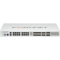 Fortinet Dispositif de securité de réseau/Firewall FortiGate 600F FG-600F - Prévention contre les Intrusions - 16 Port - 1000Base-T, 1000Base-X, 10GBase-X - 25 Gigabit Ethernet - 105 Mbit/s Débit Pare-feu - AES (256 bits), SHA-256 - 2500 VPN - 16 x RJ-45 - 16.0 Total de c