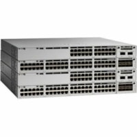 Cisco Catalyst C9300LM-48UX-4Y Ethernet Switch - 48.0 Ports - Manageable - Gigabit Ethernet, 25 Gigabit Ethernet, 10 Gigabit Ethernet - 1000Base-T, 25GBase-X, 10GBase-T - 3 Layer Supported - Modular - 1000 W Power Consumption - Twisted Pair, Optical Fiber - PoE Ports - Rack-mountable, Standalone - L