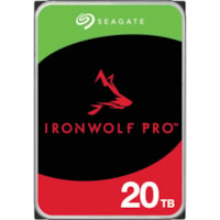 Seagate IronWolf Pro ST20000NT001 20 TB Hard Drive - 3.5" Internal - SATA (SATA/600) - Conventional Magnetic Recording (CMR) Method - Server, Workstation Device Supported - 7200rpm - 512e Format - 5 Year Warranty