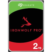 Disque dur IronWolf Pro ST2000NT001 2 To - 3.5" Interne - SATA (SATA/600) - Enregistrement magnétique conventionnel (CMR) Methode Seagate - Serveur, Workstation, Système de rangement Appareil compatible - 7200tr/min - 512e Format - 5 Année Garantie