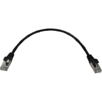 Tripp Lite by Eaton N262-S01-BK Cat6a STP Patch Network Cable - 1 ft (0.30 m) Category 6a Network Cable for Network Device, Server, Switch, Router, Hub, Printer, Computer, Photocopier, Modem, PoE Device, Patch Panel, ... - First End: 1 x RJ-45 Network - Male - Second End: 1 x RJ-45 Network - Male - 