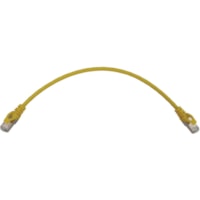 Tripp Lite by Eaton N262-S01-YW Cat6a STP Patch Network Cable - 1 ft (0.30 m) Category 6a Network Cable for Network Device, Server, Switch, Router, Hub, Printer, Computer, Photocopier, Modem, PoE Device, Patch Panel, ... - First End: 1 x RJ-45 Network - Male - Second End: 1 x RJ-45 Network - Male - 