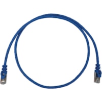 Tripp Lite by Eaton N262-S03-BL Cat6a STP Patch Network Cable - 3 ft (0.91 m) Category 6a Network Cable for Network Device, Server, Switch, Router, Hub, Printer, Computer, Photocopier, Modem, PoE Device, Patch Panel, ... - First End: 1 x RJ-45 Network - Male - Second End: 1 x RJ-45 Network - Male - 