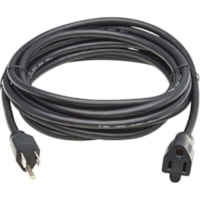 Tripp Lite by Eaton Power Extension Cord - For Computer, Monitor, HDTV, Printer, Server, UPS, PDU - 125 V AC / 13 A - Black - 15 ft (4.57 m) Cord Length - NEMA 5-15P / NEMA 5-15R - North America