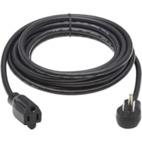 Tripp Lite by Eaton Power Extension Cord - For Computer, Monitor, HDTV, Printer, Server, UPS, PDU - 125 V AC / 13 A - Black - 15 ft (4.57 m) Cord Length - NEMA 5-15P / NEMA 5-15R - North America