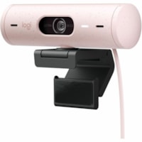 Webcam BRIO 500 - 4 Mégapixels - 60 fps - Rose - USB Type C Logitech - 1920 x 1080 Vidéo - Autofocus - 90° Angle - 4x Zoom Numérique - Microphone - Portable, Moniteur, Écran