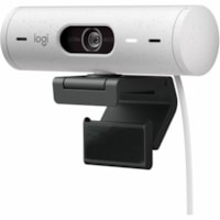 Webcam BRIO 500 - 4 Mégapixels - 60 fps - Blanc cassé - USB Type C Logitech - 1920 x 1080 Vidéo - Autofocus - 90° Angle - 4x Zoom Numérique - Microphone - Portable, Moniteur, Écran