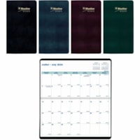 Blueline 18-Month Monthly Pocket Planner, Bilingual - Pocket - Monthly - 18 Month - July 2024 - December 2025 - 1 Month Single Page Layout - 3 1/2" (88.90 mm) x 6 1/2" (165.10 mm) Sheet Size - Stitched - AssortedNote Page, Daily Block, Bilingual, Printed, Durable, Soft Cover - 1 Each