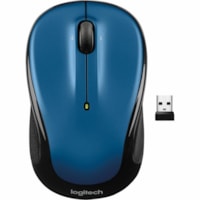 Logitech Mouse - Optical - Wireless - Radio Frequency - Blue - USB - 5 Button(s) - 1 Each