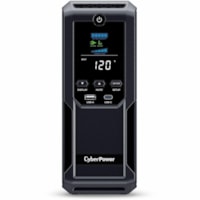 CyberPower Intelligent LCD UPS CP1350AVRLCD3 1350VA Mini-tower UPS - Mini-tower - AVR - 8 Hour Recharge - 4 Minute Stand-by - 120 V AC Input - 120 V AC Output - Serial Port - 12 x NEMA 5-15R, 1 x USB Type A, 1 x USB Type C Receptacle(s) - 6 x Battery/Surge Outlet