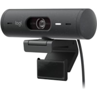 Webcam BRIO 505 - 4 Mégapixels - 60 fps - Graphite - USB Type C Logitech - 1920 x 1080 Vidéo - Autofocus - 90° Angle - 4x Zoom Numérique - Microphone - Portable, Écran, Moniteur