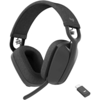 Casque Zone Vibe Sans fil Par dessus l'Oreille Stéréo - Graphite Logitech - Stéréo - USB Type C - Sans fil - Bluetooth - 98,4 pi (30 m) - Par dessus l'Oreille - Binaural - Oreillette - Omnidirectionnelle, directionnel, Technologie MEMS Microphone - Graphite