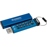 Kingston Keypad 200 128GB USB 3.2 (Gen 1) Type A Flash Drive - 128 GB - USB 3.2 (Gen 1) Type A - 145 MB/s Read Speed - 115 MB/s Write Speed - XTS-AES - 3 Year Warranty