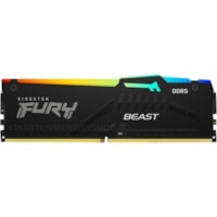 Kingston Module de RAM FURY Beast 16Go DDR5 SDRAM - Pour Carte mère, Ordinateur - 16 Go (1 x 16 Go) - DDR5-5200/PC5-41600 DDR5 SDRAM - 5200 MHz Un seul rang Mémoire - CL36 - 1.25 V - Non-ECC - Non tamponnisé - 288 broches - DIMM - À vie Garantie