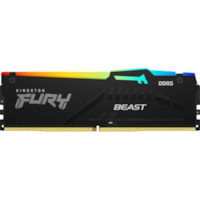 Kingston Module de RAM FURY Beast 32Go (2 x 16Go) DDR5 SDRAM - Pour Carte mère, Ordinateur - 32 Go (2 x 16GB) - DDR5-5600/PC5-44800 DDR5 SDRAM - 5600 MHz Un seul rang Mémoire - CL36 - 1.25 V - Non-ECC - Non tamponnisé - 288 broches - DIMM - À vie Garantie