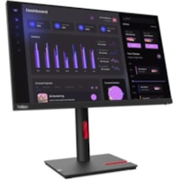 Lenovo ThinkVision T24i-30 24" (609.60 mm) Class Full HD LED Monitor - 16:9 - Raven Black - 23.8" (604.52 mm) Viewable - In-plane Switching (IPS) Technology - WLED Backlight - 1920 x 1080 - 16.7 Million Colors - 250 cd/m² - 4 ms - Extreme Mode Refresh Rate - HDMI - VGA - DisplayPort - USB Hub