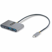 Concentrateur USB - USB 3.2 (Gen 1) Type C - Portable - Gris StarTech.com - USB 3.2 (Gen 1) Type C - Portable - 4 Port(s) USB - Support UASP - PC, iPadOS, ChromeOS, Linux, Mac, Android