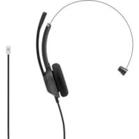 Cisco Headset 321 Wired Single On-Ear Carbon Black RJ9 - Stereo - RJ-9 - Wired - 32 Ohm - 50 Hz to 18 kHz - On-ear - Binaural - Supra-aural - 6.6 ft Cable - Uni-directional, Noise Cancelling Microphone - Carbon Black