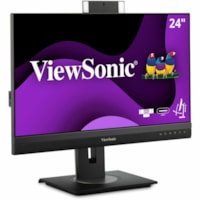 ViewSonic Graphic VG2456V 24" (609.60 mm) Class Webcam Full HD LED Monitor - 16:9 - Black - 23.8" (604.52 mm) Viewable - In-plane Switching (IPS) Technology - LED Backlight - 1920 x 1080 - 16.7 Million Colors - 250 cd/m² - 5 ms - Speakers - HDMI - DisplayPort - USB Hub