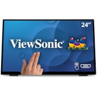 ViewSonic TD2465 24" (609.60 mm) Class LCD Touchscreen Monitor - 16:9 - 7 ms - 23.8" (604.52 mm) Viewable - Projected Capacitive - 10 Point(s) Multi-touch Screen - 1920 x 1080 - Full HD - Vertical Alignment (VA) - 16.7 Million Colors - 250 cd/m² - LED Backlight - Speakers - HDMI - USB - VGA - D