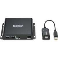 Belkin - 4K - 3840 x 2160 Résolution vidéo maximale x Réseasu (RJ-45) x USB - 12 V DC Tension d'entrée - Conforme aux normes TAA