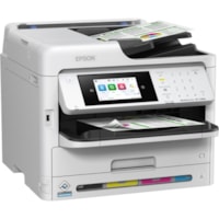 Epson WorkForce Pro WF-C5890 Wireless Inkjet Multifunction Printer - Color - Copier/Fax/Printer/Scanner - 34 ppm Mono/34 ppm Color Print - Automatic Duplex Print - Up to 75000 Pages Monthly - Color Flatbed Scanner - Color Fax - Ethernet - Wireless LAN - Wi-Fi Direct - USB - For Plain Paper Print - 1