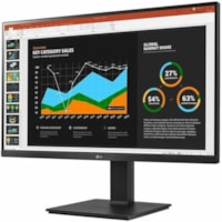 LG 27BQ75QB-B 27" Class WQHD LCD Monitor - 27" Viewable - In-plane Switching (IPS) Technology - 2560 x 1440 - HDMI - DisplayPort