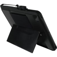 Étui de transport BlackBelt Durci pour 10,2 po (259,08 mm) Apple iPad Tablette, Apple Pencil - Noir Kensington - Résistant aux chocs, Étanche aux liquides, Résistant aux rayures - Polycarbonate, ABS, Polyuréthanne thermoplastique (TPU), Silicone Corps - Sangle de main, Dragonne 