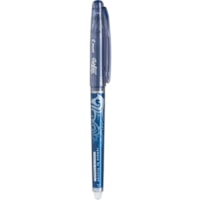 Stylo gel FriXion - 0,5 mm (0,02 po) Extra Fin Pointe de stylo - Ink Noir bleu - A base de gel, Encre thermosensible - Caoutchouc, Carbure de tungstène Pointe - 1 chaque