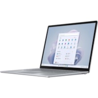 Microsoft Surface Laptop 5 15" Touchscreen Notebook - Intel Core i7 12th Gen i7-1265U - Intel Evo Platform - 8 GB - 256 GB SSD - English, French Keyboard - Platinum - Intel Chip - 2496 x 1664 - Windows 11 Pro - Intel Iris Xe Graphics - PixelSense - Front Camera/Webcam - 17 Hours Battery Run Time - I