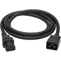 Tripp Lite series Standard Power Cord - For Network Switch, PDU, UPS, Router, Server - 250 V AC / 20 A - Black - 10 ft (3.05 m) Cord Length - IEC 60320 C20 / IEC 60320 C21 - North America