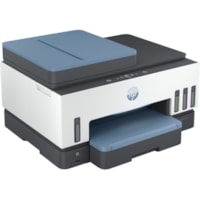 HP 7602 Wired & Wireless Smart Tank Inkjet Multifunction Printer - Color - Copier/Fax/Printer/Scanner - 4800 x 1200 dpi Print - Automatic Duplex Print - Up to 6000 Pages Monthly - Color Flatbed Scanner - 1200 dpi Optical Scan - Color Fax - Gigabit Ethernet - Wireless LAN - Apple AirPrint, Mopria, HP