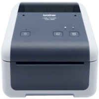 Brother TD4520DN Desktop Direct Thermal Printer - Monochrome - Label Print - Fast Ethernet - USB - Serial - LED Display Screen - 118.11" (3000 mm) Print Length x 4.10" Print Width - 8 in/s (203.2 mm/s) Mono - 300 dpi - Raster, ESC/P, ZPL, CPCL, SBPL Emulation - For PC, iOS, Android