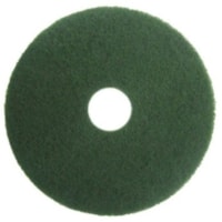 Globe Green Scrubbing Floor Pads - 20" - 5/Pack - Round x 20" (508 mm) Diameter - Scrubbing, Floor, Stripping350 rpm Speed Supported - Dirt Remover, Scuff Mark Remover, Heavy Duty - Fiber - Green