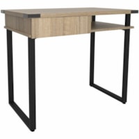 Safco Mirella SOHO Desk with Drawer - Contemporary/Modern Style - 1 Drawers - largeur du plateau de table 36.2" (919.48 mm) x profondeur du plateau de table 22.2" (563.88 mm) x épaisseur du plateau de table 1" (25.40 mm) - hauteur de 30" (762 mm) - Home Office, Pen, Pencil, Supplies - Assembl