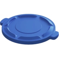 Couvercle de poubelle Globe - Plastique - Bleu - 6 emballage