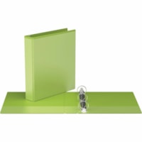 Davis Easyview Premium Round Ring Binder 1-1/2" Lime Green - 1 1/2" (38.10 mm) Binder Capacity - Letter - 8 1/2" (215.90 mm) x 11" (279.40 mm) Sheet Size - 275 Sheet Capacity - 1.50" (38.10 mm) Ring - Fastener(s): 3 x Round Ring - Pocket(s): 2, Inside Front & Back - Polypropylene, Metal - Lime Green