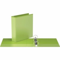 Davis Easyview Premium Round Ring Binder 2" Lime Green - 2" (50.80 mm) Binder Capacity - Letter - 8 1/2" (215.90 mm) x 11" (279.40 mm) Sheet Size - 400 Sheet Capacity - 2" (50.80 mm) Ring - Fastener(s): 3 x Round Ring - Pocket(s): 2, Inside Front & Back - Polypropylene, Metal - Lime Green - Recycled