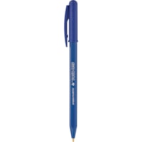 Tratto Ballpoint Pen - Medium Pen Point - Retractable - Blue Ink - Green Plastic Barrel - 50 / Box