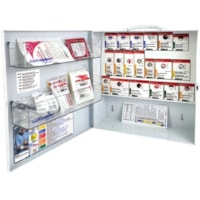 First Aid Central® SmartCompliance® First Aid Cabinets - 25 x Piece(s) For 25 x Individual(s) - 16.50" (419.10 mm) Height x 15.75" (400.05 mm) Width x 5.50" (139.70 mm) Depth - Metal Case - 1 Each